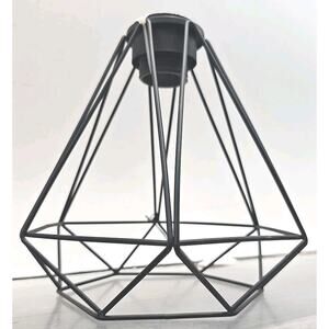 Lowe's Geometric Diamond Metal Pendant Lamp Shade Matte Black (0809526) [G5]